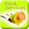 Food Services icon - fork with salad